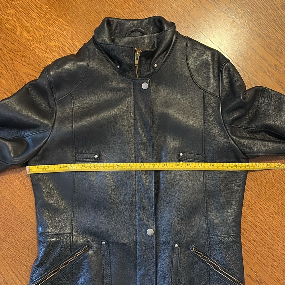 Vintage Black pebble leather insulated Danier biker jacket - Picture 11 of 17
